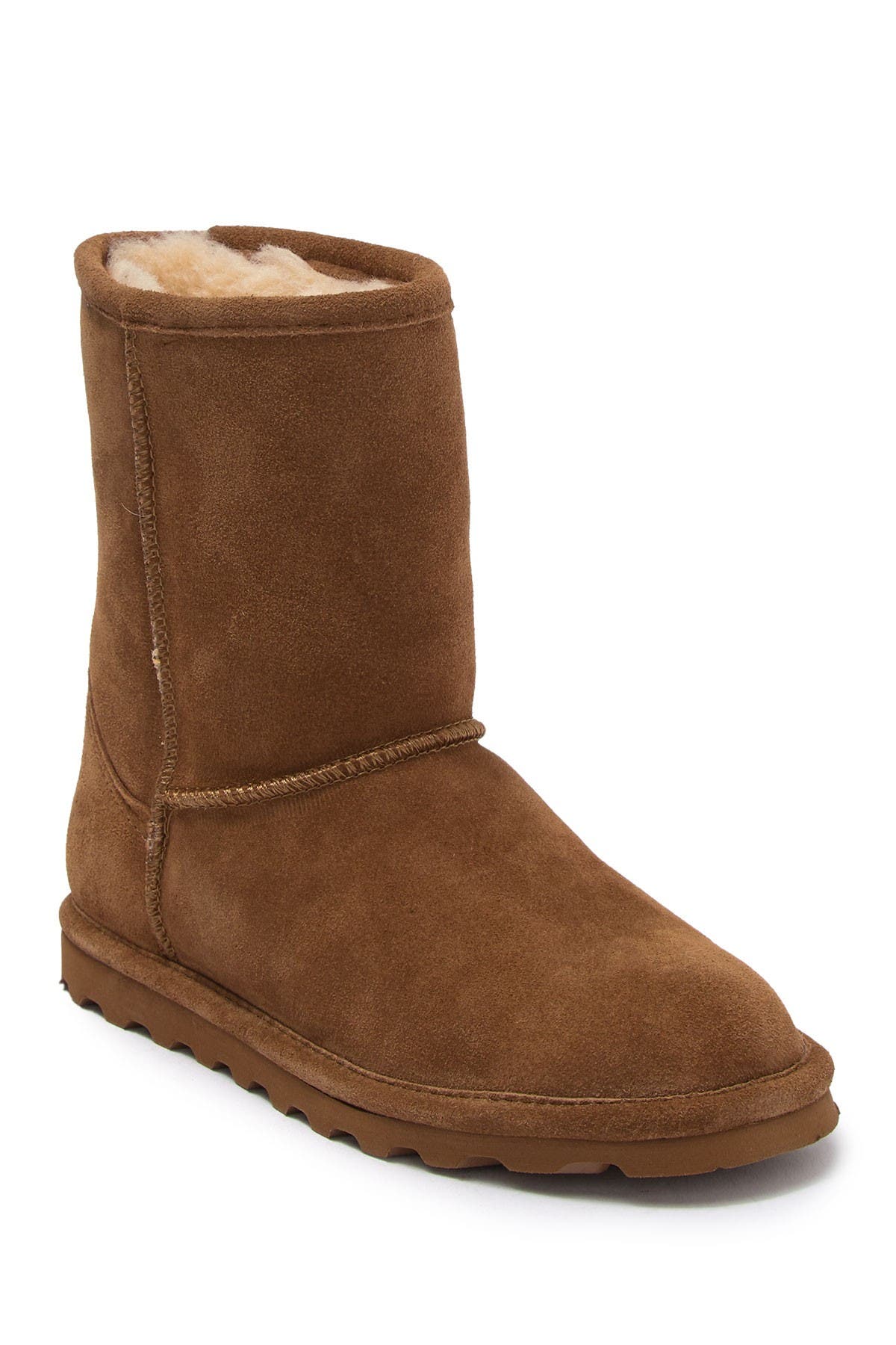 Elle Genuine Shearling Lined Suede Boot 