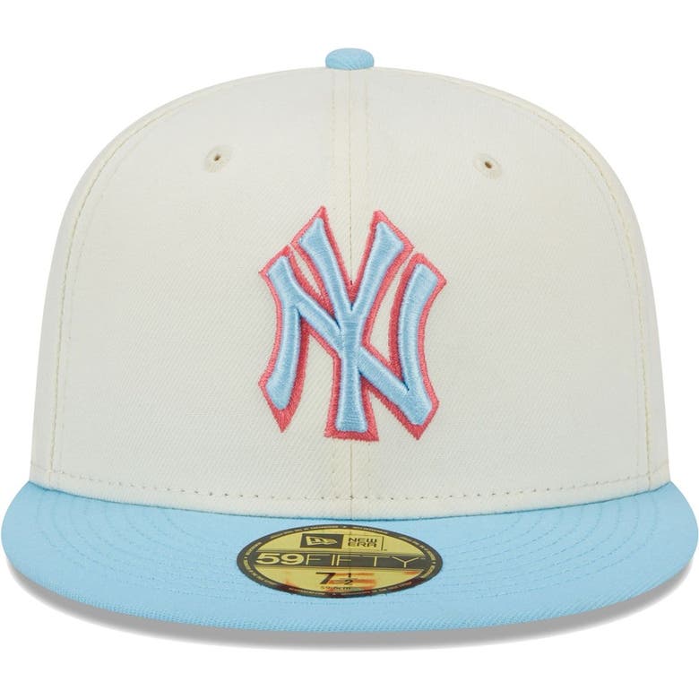 New Era Cream/light Blue New York Yankees Spring Color Twotone 59fifty