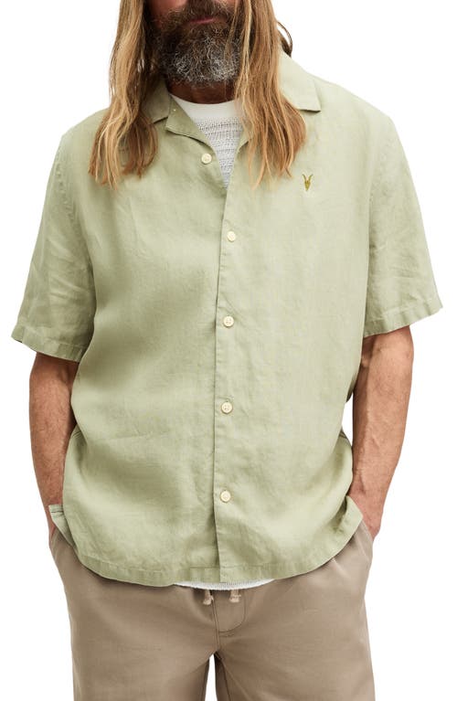 AllSaints Audley Button-Up Camp Shirt at Nordstrom,