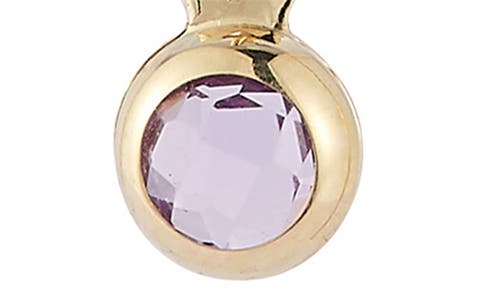 Ember Fine Jewelry Threader Earrings In Gold Purple