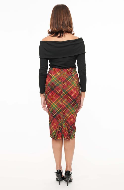 UNIQUE VINTAGE UNIQUE VINTAGE 1950S HIGH WAIST TRACY WIGGLE SKIRT