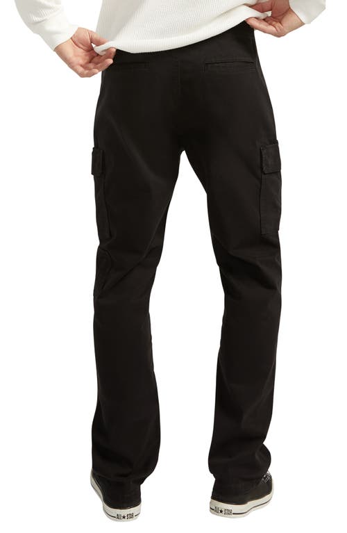 Shop Silver Jeans Co. Pull-on Twill Cargo Pants In Black