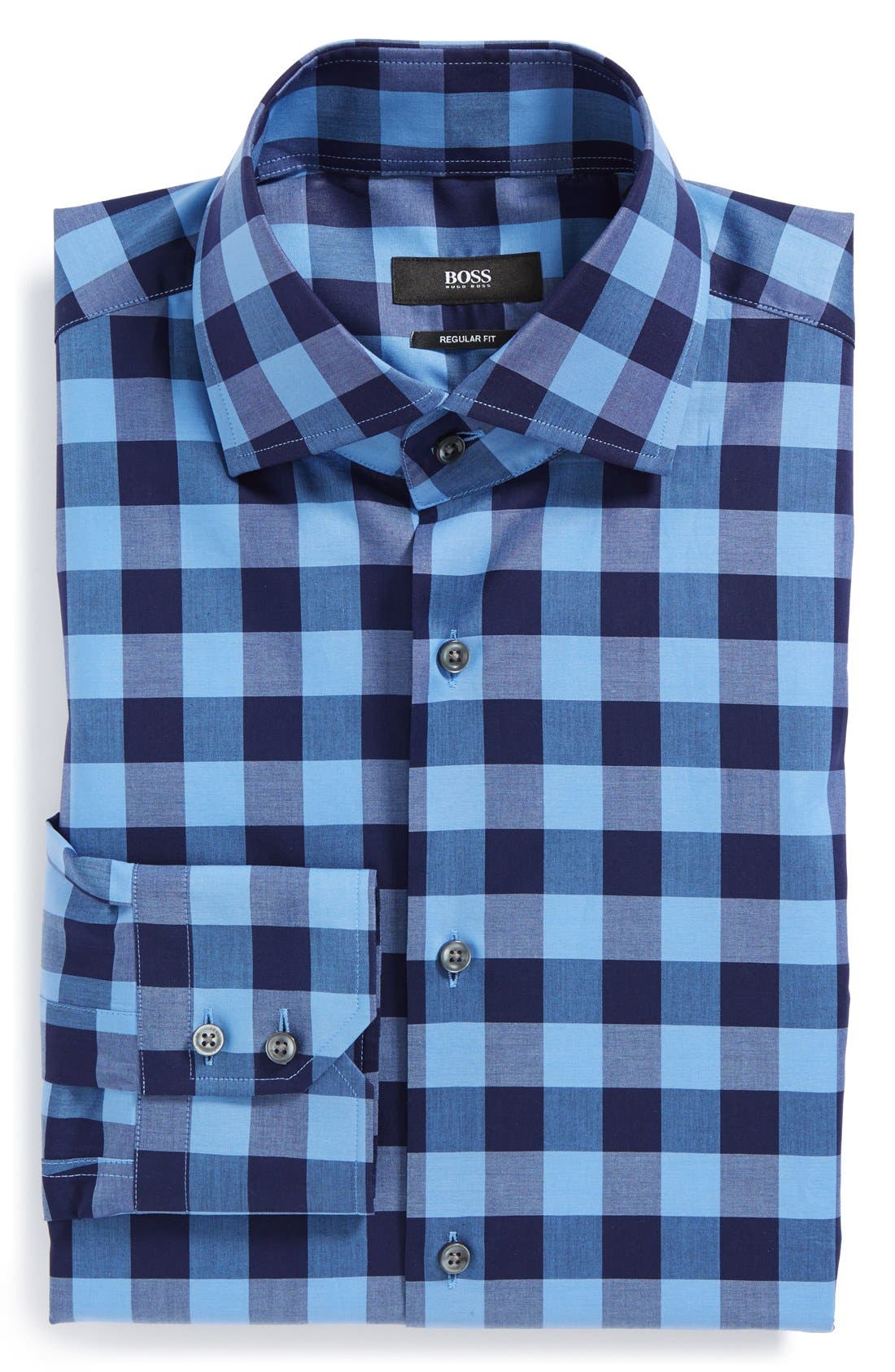 BOSS HUGO BOSS 'Gerald' WW Regular Fit Check Dress Shirt Nordstrom