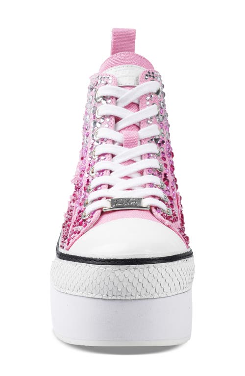 ZIGI ZIGI CARMENSA-2 EMBELLISHED PLATFORM HIGH TOP SNEAKER