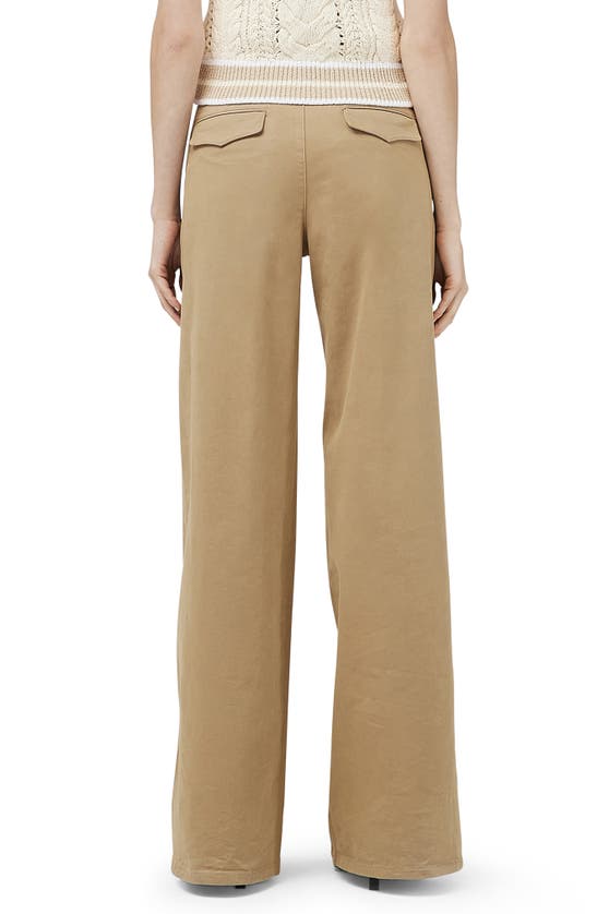 Shop Rag & Bone Sofie High Waist Wide Leg Chino Pants In Khaki