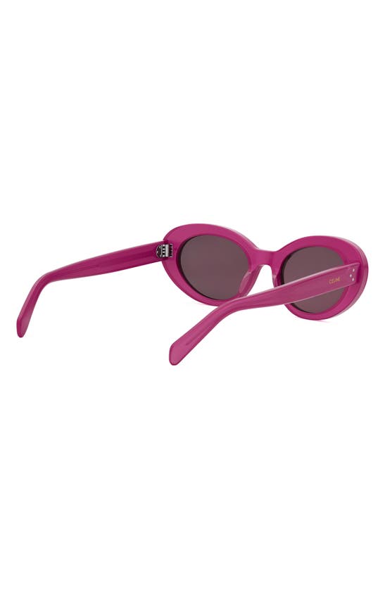 Shop Celine Bold 3 Dots 53mm Cat Eye Sunglasses In Shiny Pink