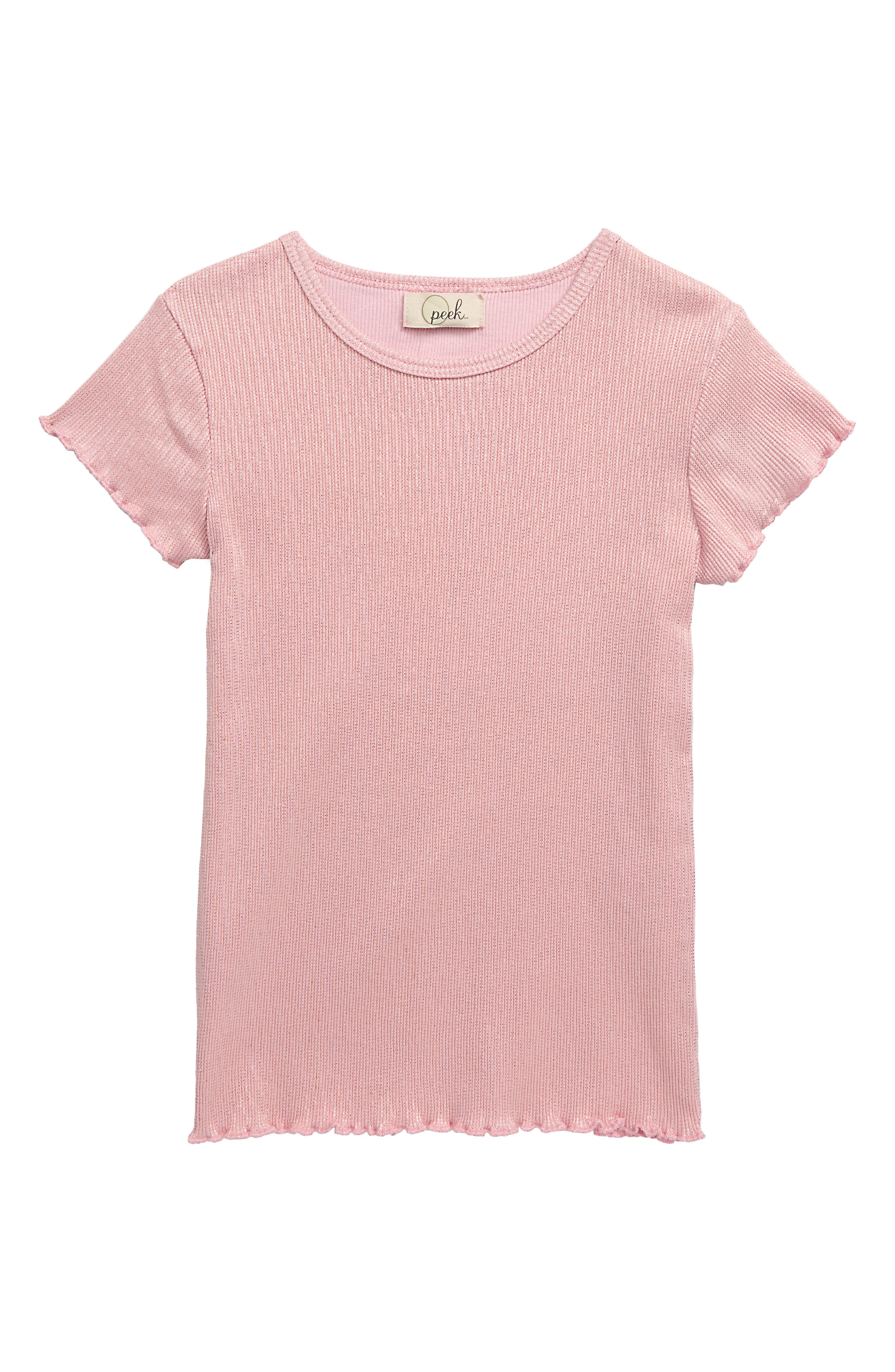 Peek Kids' Shimmer Tee In Pink