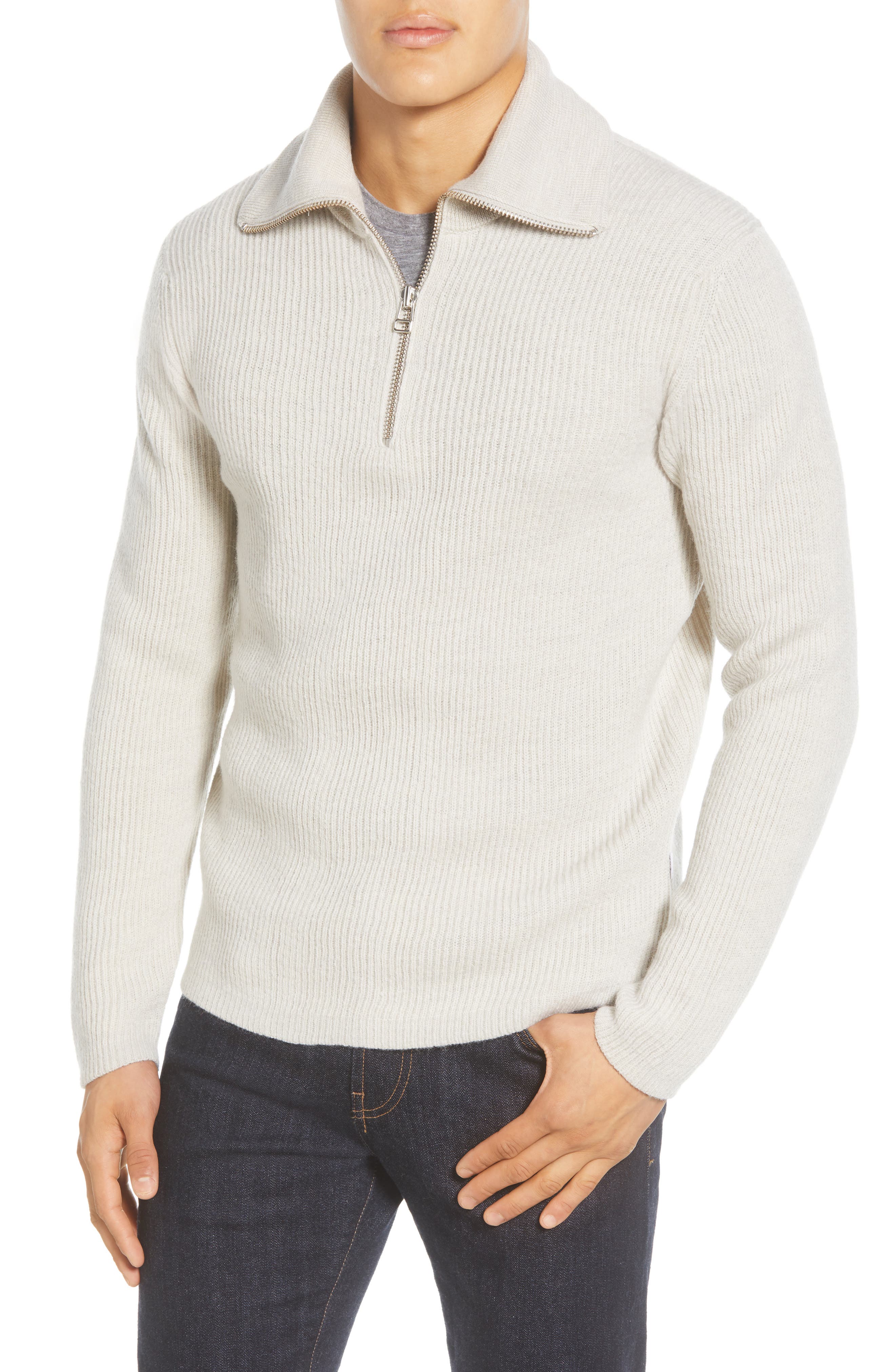Nn07 Holger 6336 Slim Fit Half Zip Wool Sweater Nordstrom Rack