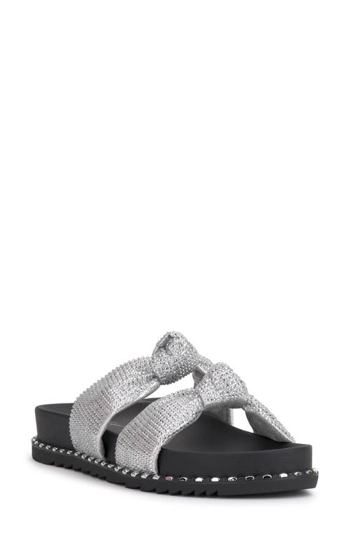 Shop Jessica Simpson Caralyna Platform Slide Sandal In Silver