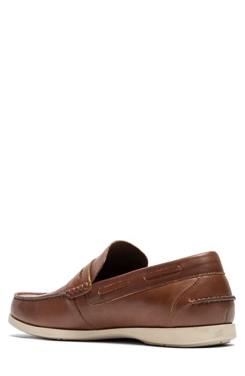 Shop Rodd & Gunn Greytown Penny Loafer In Redwood 3.0