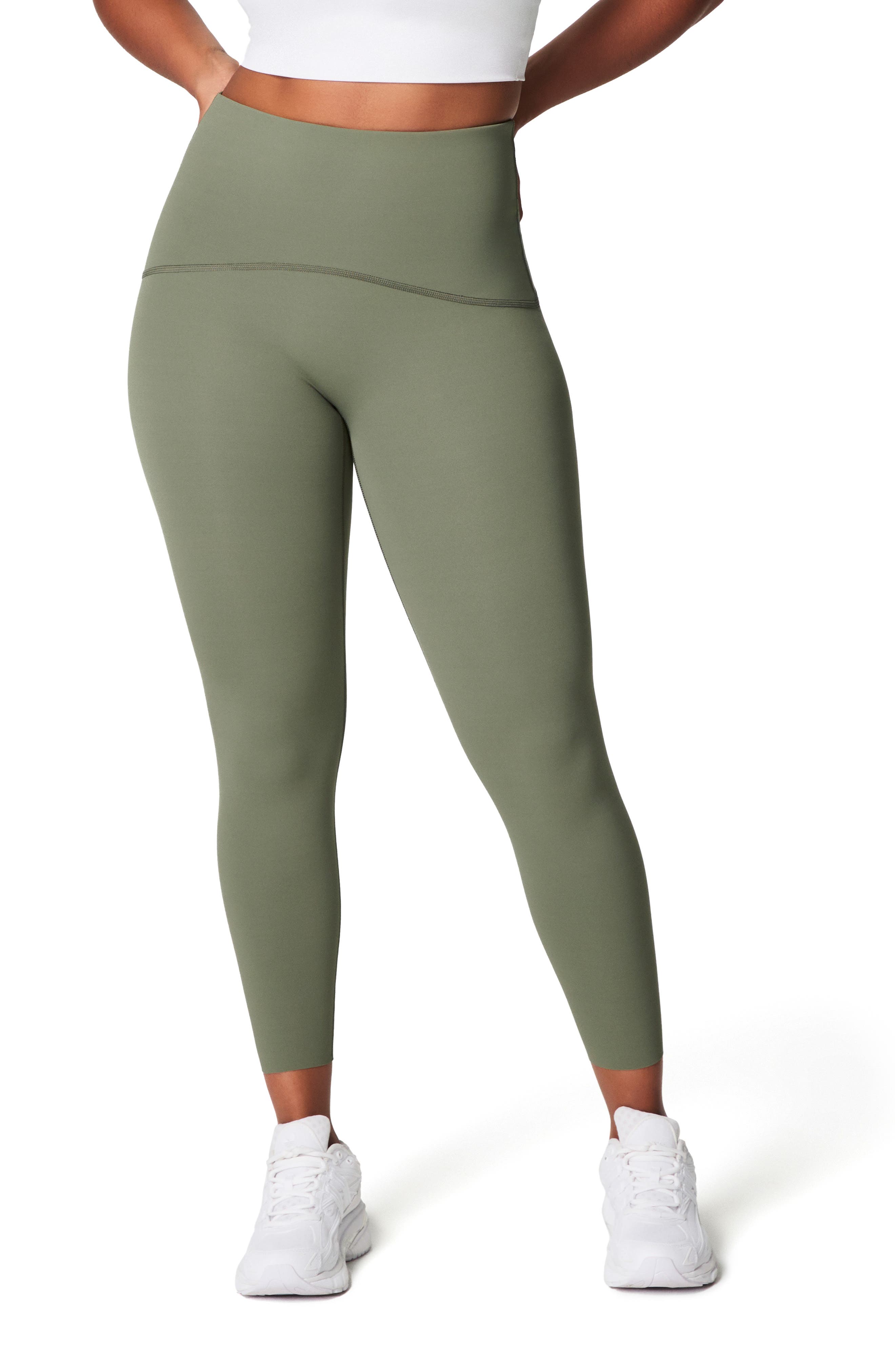 SPANX® Booty Boost Active High Waist 7/8 Leggings in Clover 