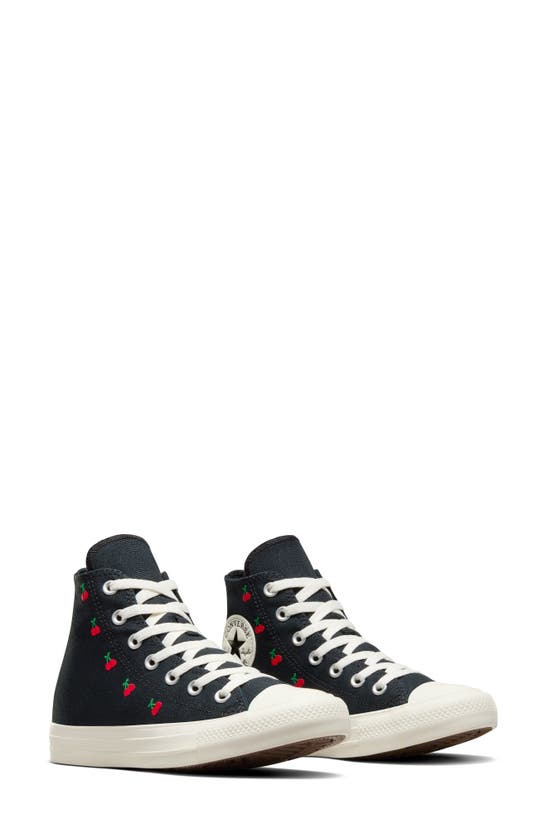 Shop Converse Chuck Taylor® All Star® High Top Sneaker In Black/ Egret/ Red