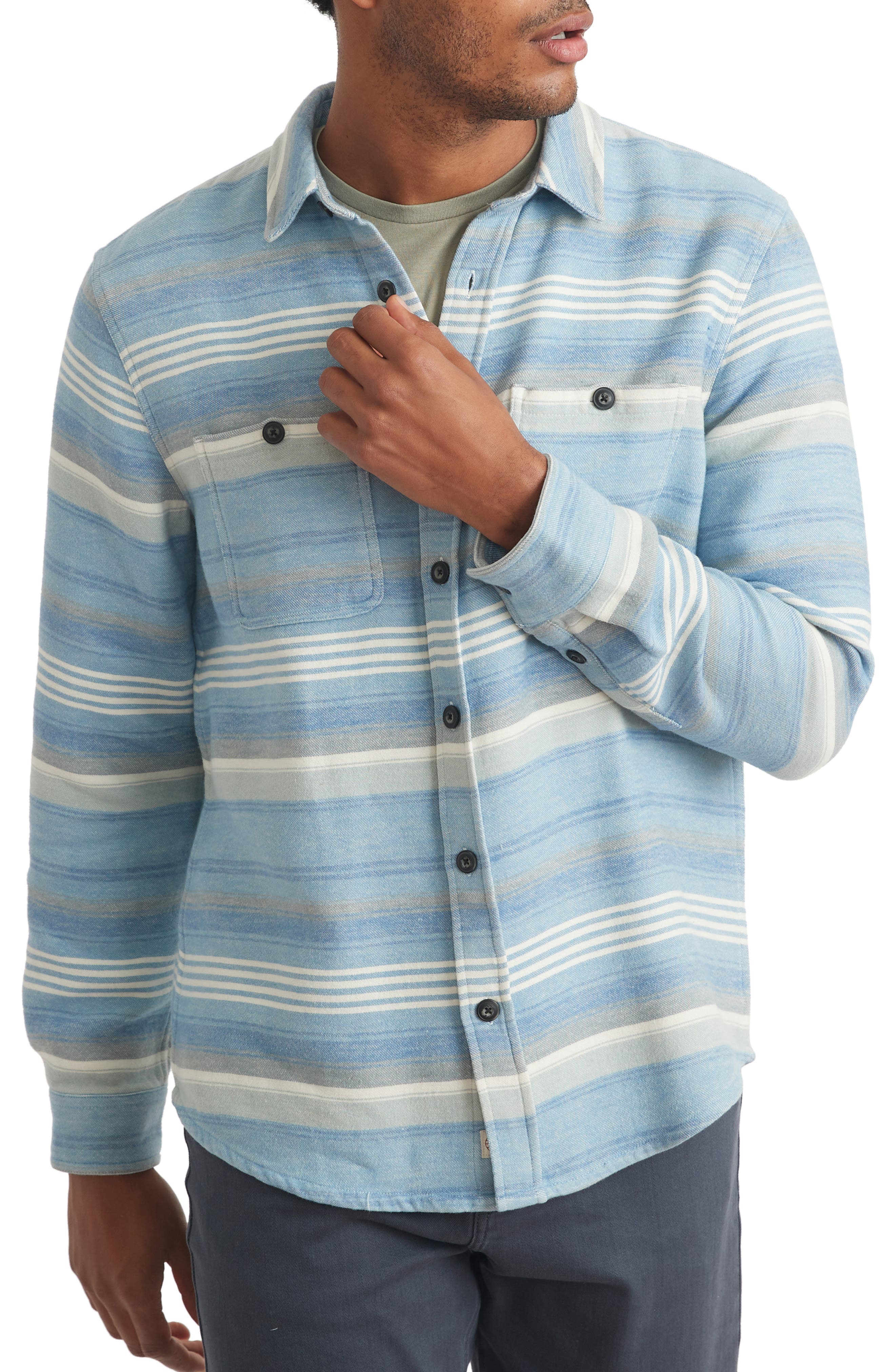 Marine Layer Heavy Flannel Overshirt 