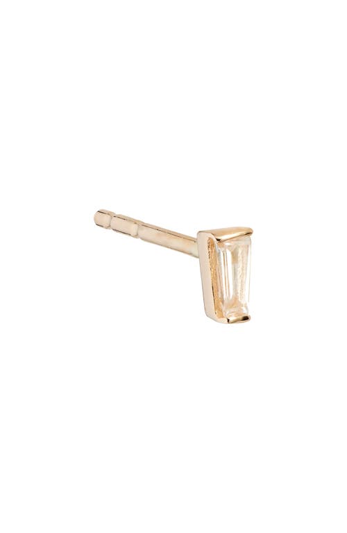 Anzie X Mel Soldera Tapered Cut Stud Earring In Yellow Gold