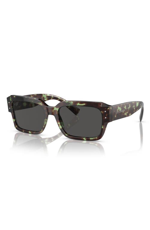 Dolce & Gabbana Dolce&gabbana 56mm Square Sunglasses In Dark Grey
