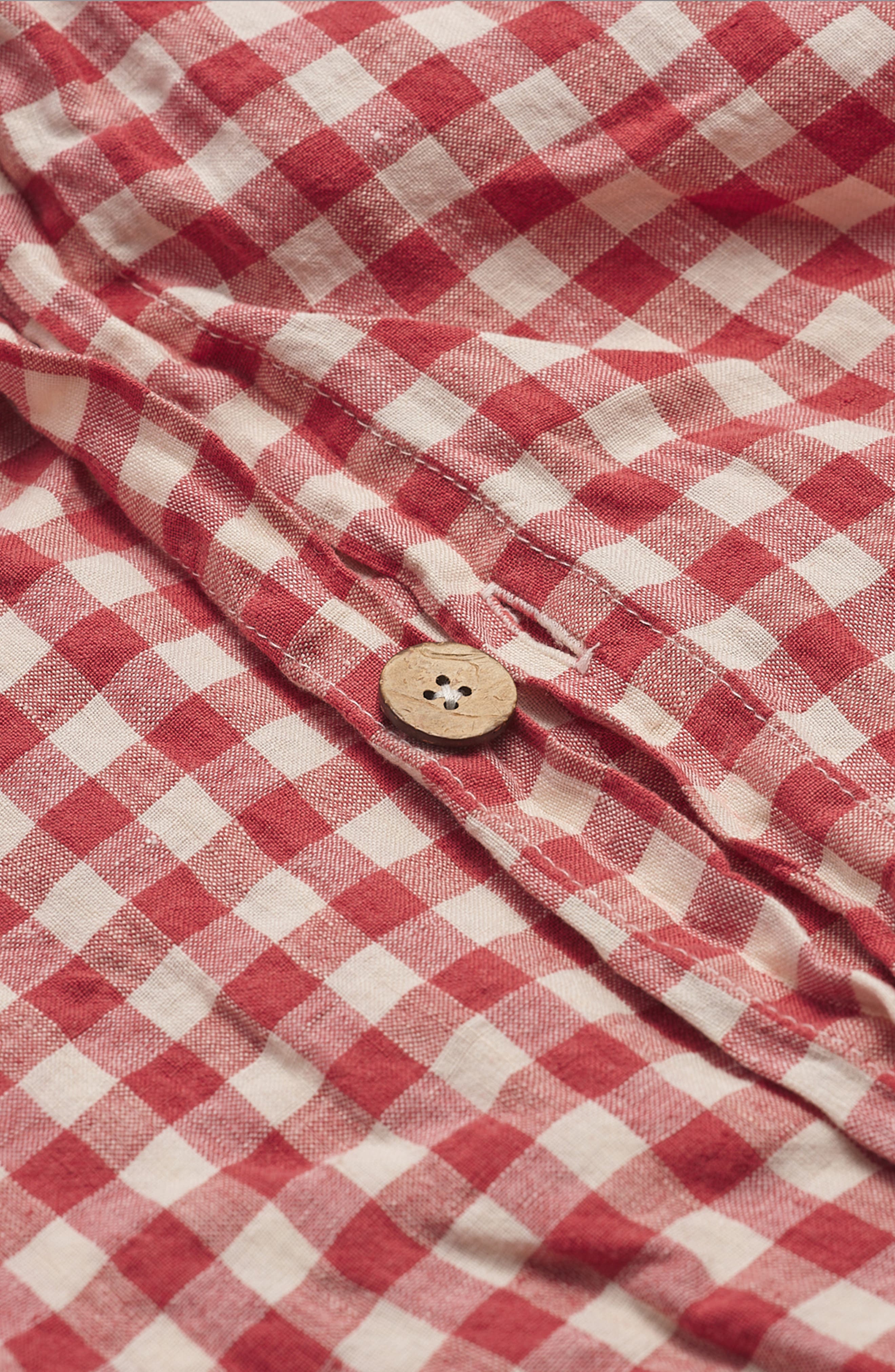 PIGLET IN BED Gingham Linen Duvet Cover Nordstrom