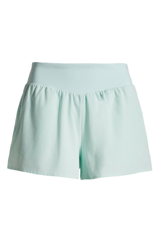 Shop Zella All Sport High Waist Shorts In Green Glimmer