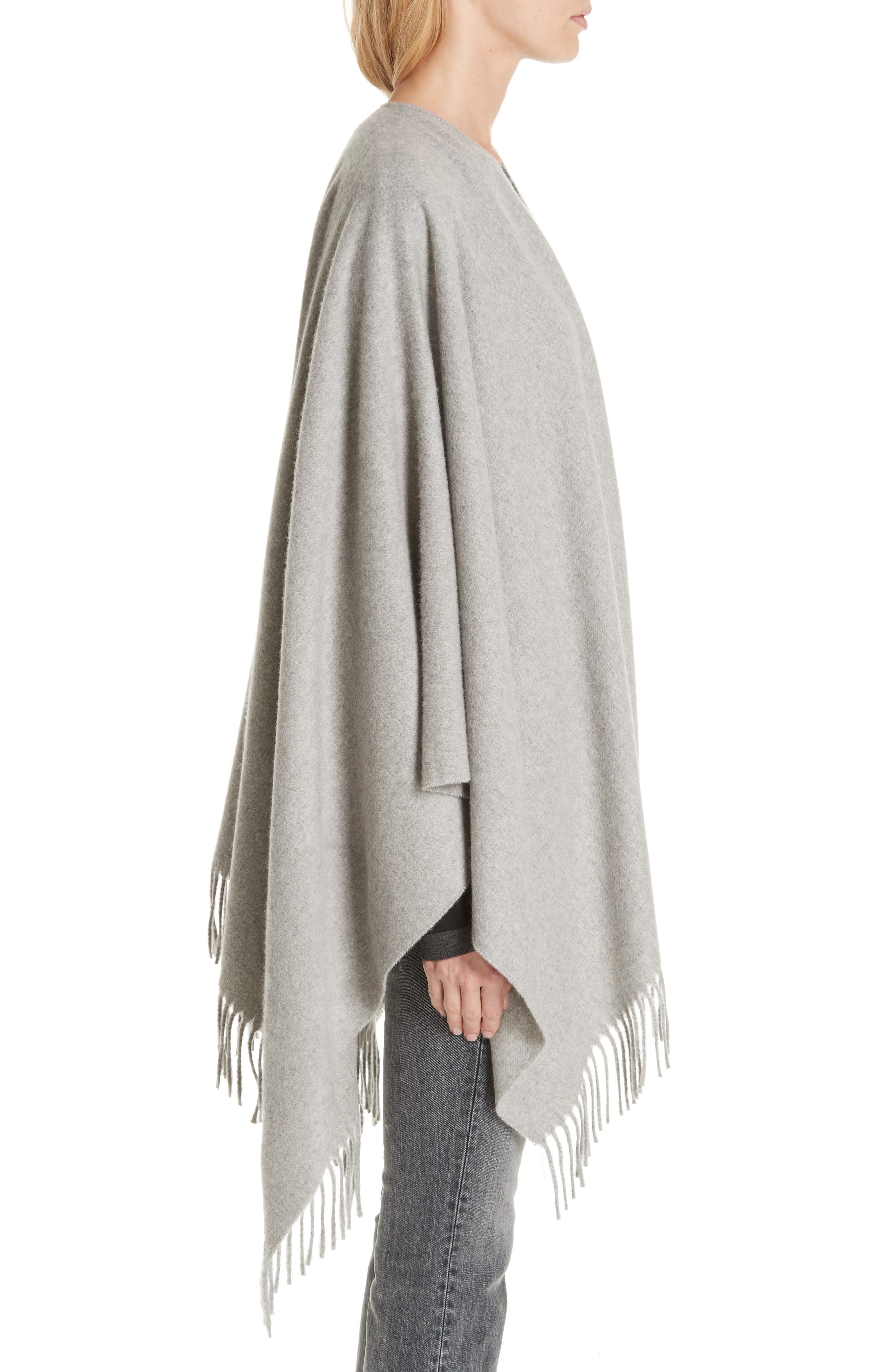cashmere poncho with sleeves