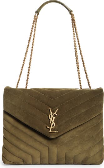 Saint laurent medium loulou 2025 matelassé leather shoulder bag