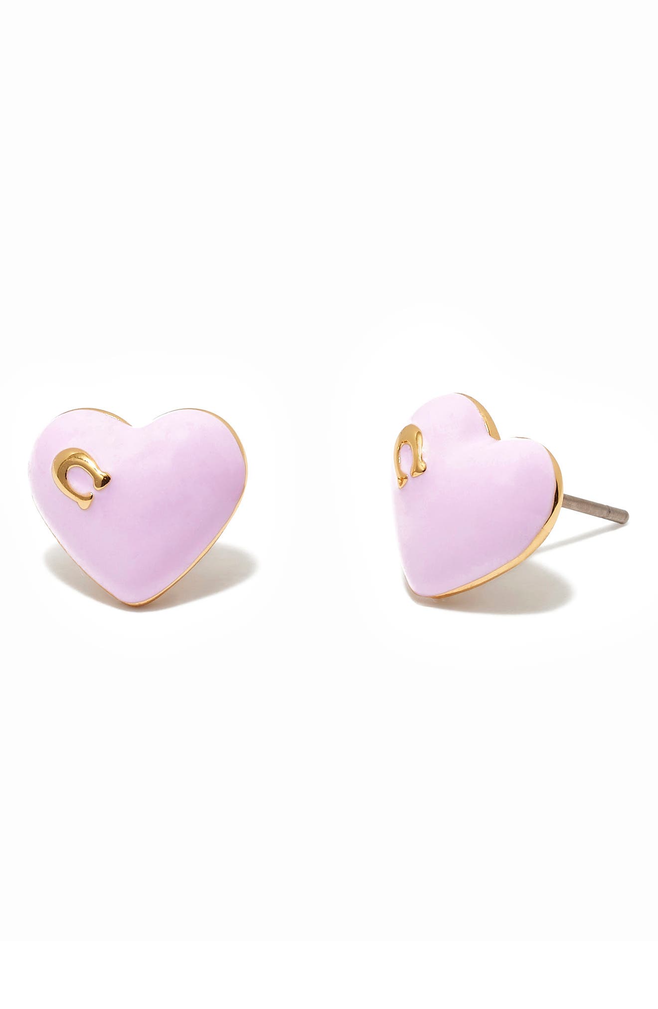 coach enamel earrings