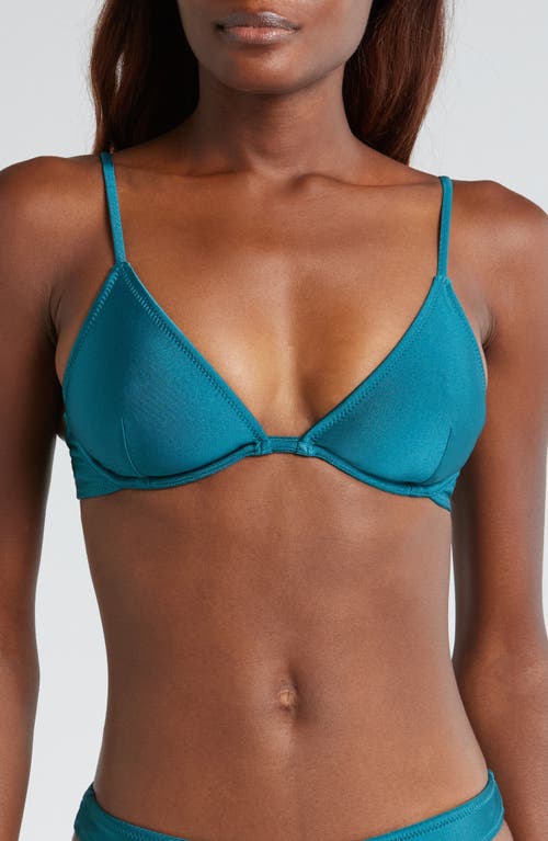 Kulani Kinis Underwire Triangle Bikini Top In Cenote