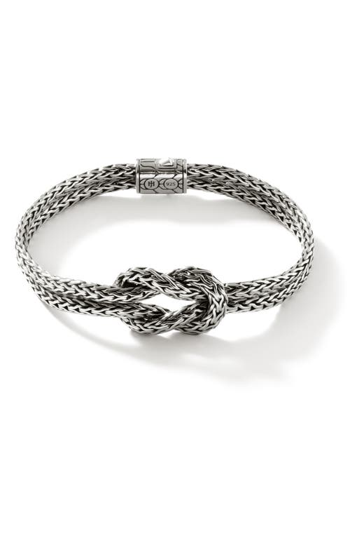 John Hardy Love Knot Bracelet in Silver at Nordstrom, Size X-Large
