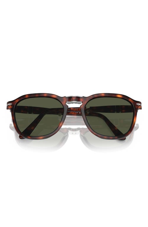 Persol 54mm Square Sunglasses In Havana/green