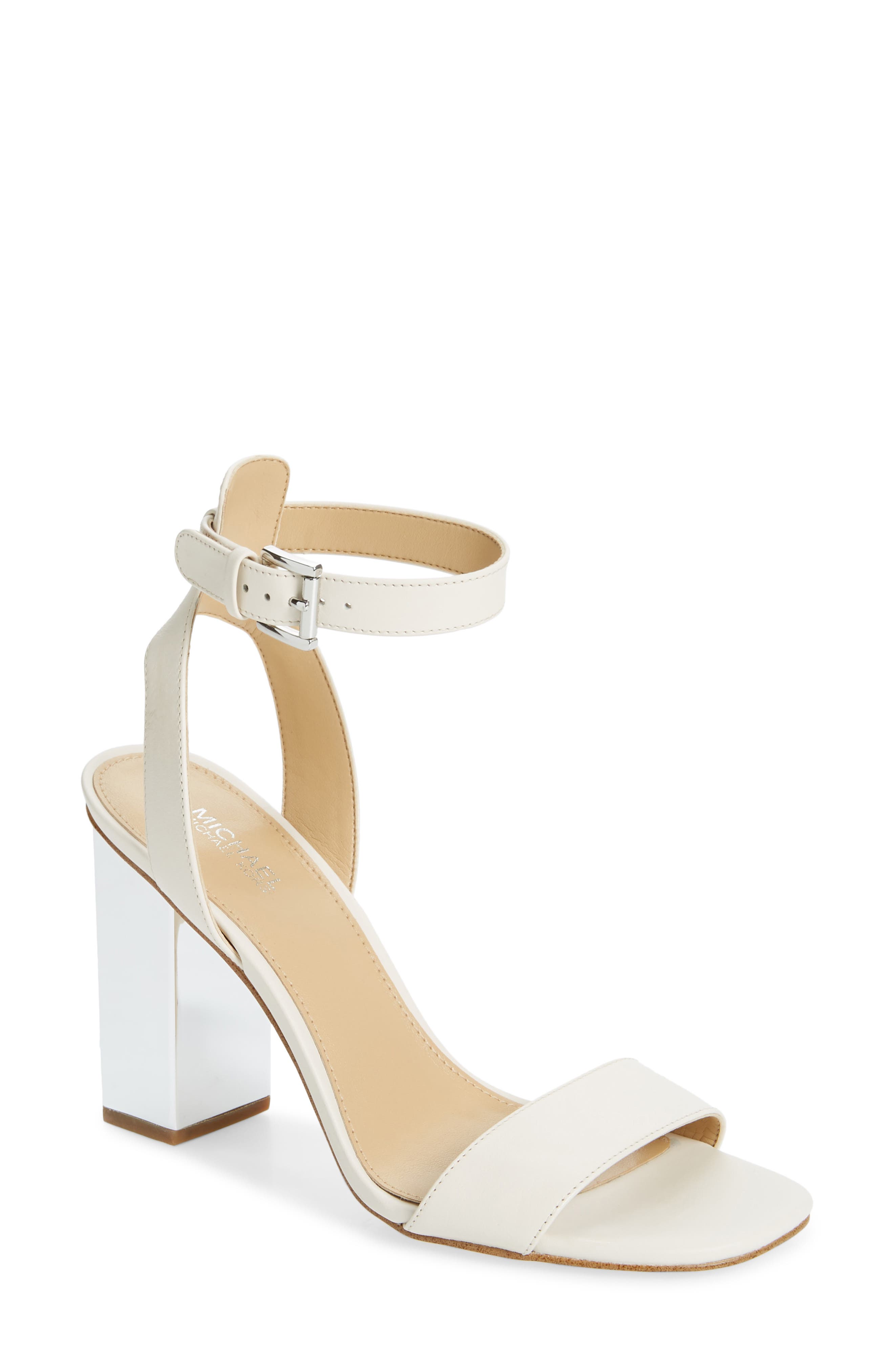 michael kors white heels