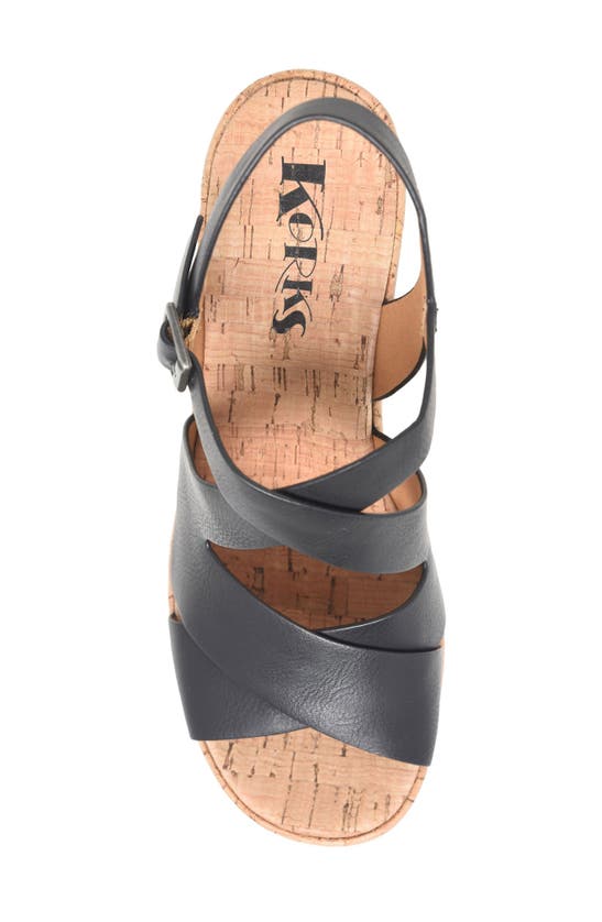 Korks Brigitte Wedge Platform In Black