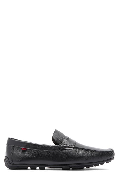 Marc Joseph New York Nebraska Driving Loafer In Black Grainy