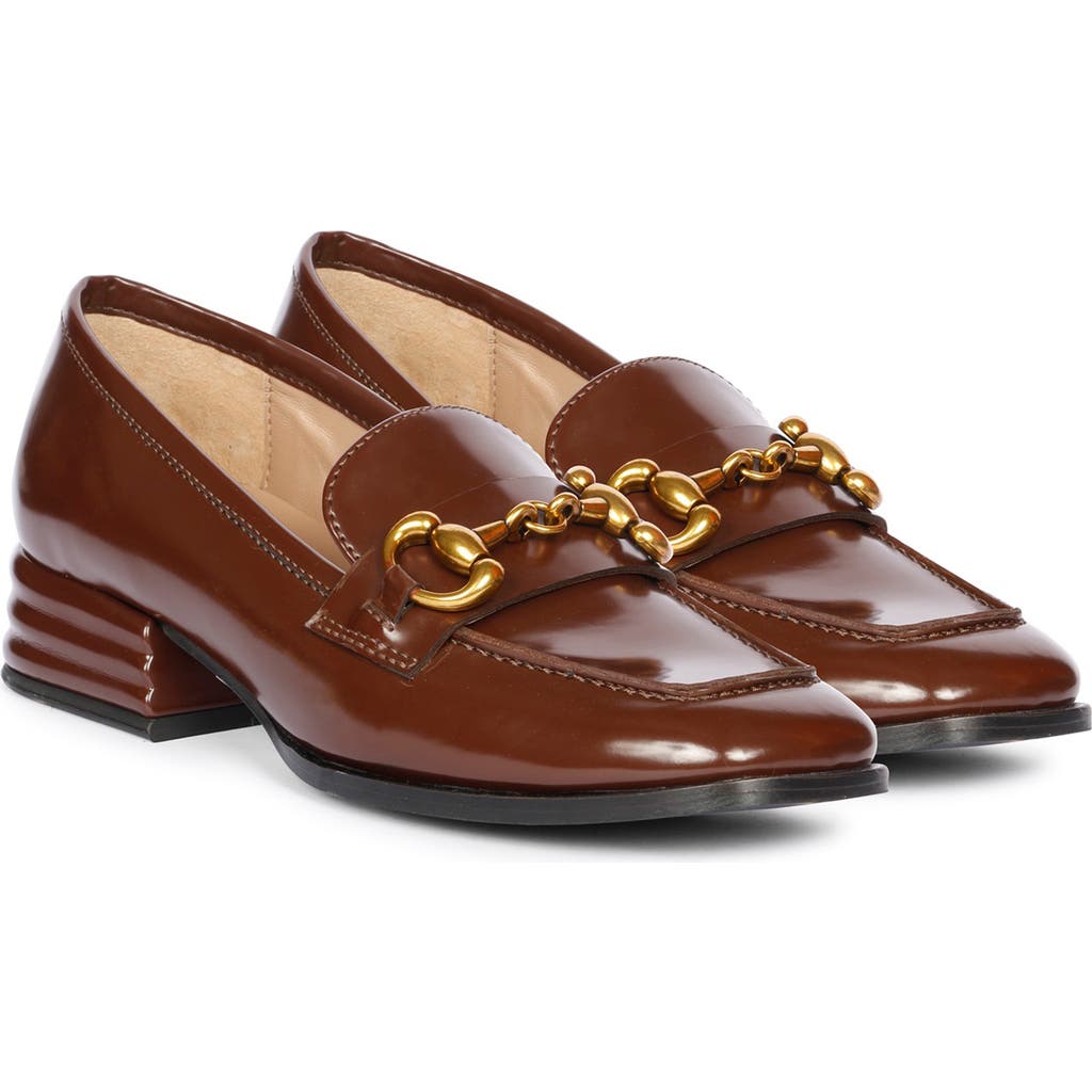 Saint G Cosmos Bit Loafer Pump In Chocolate