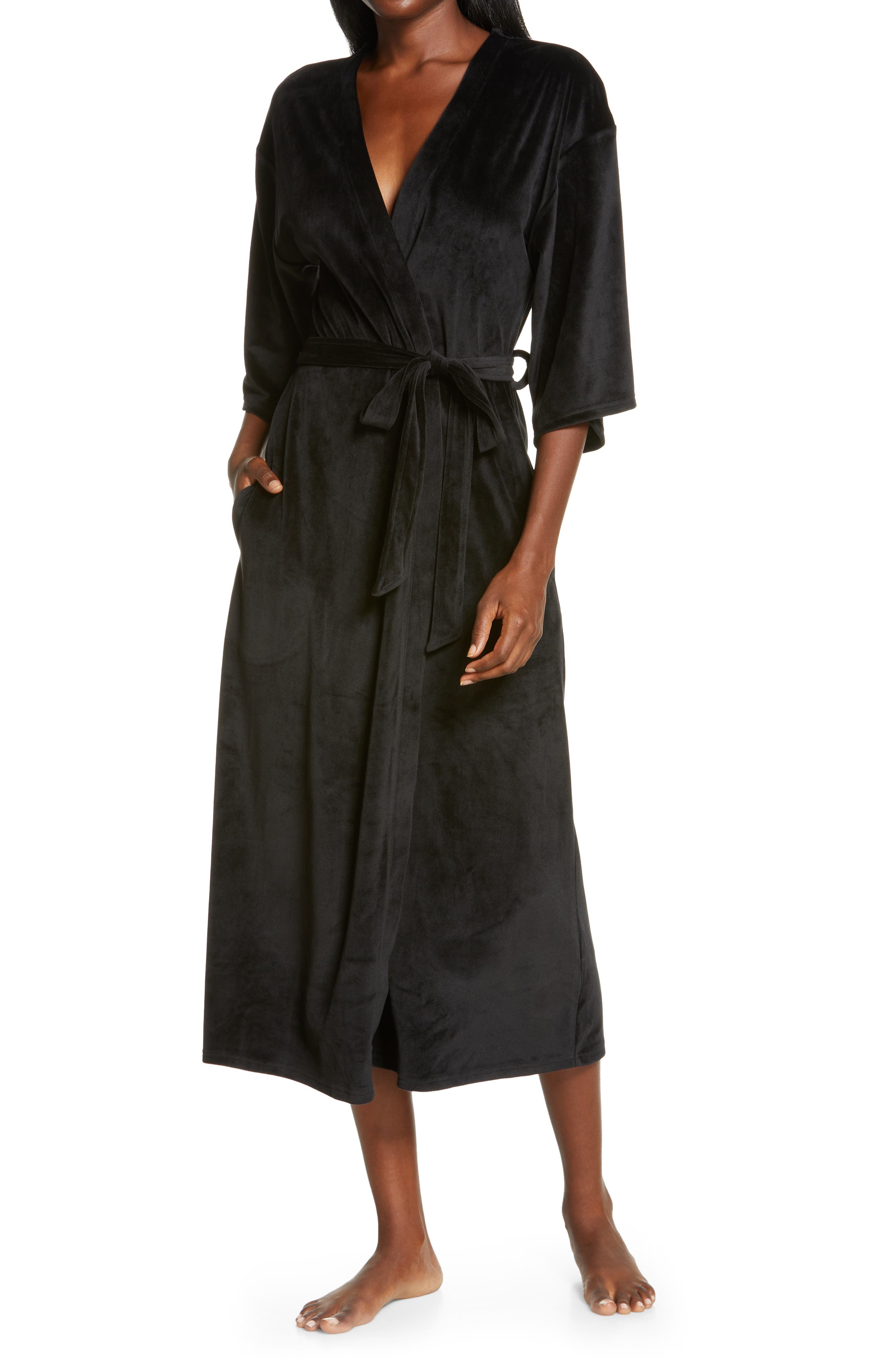 black dressing gowns