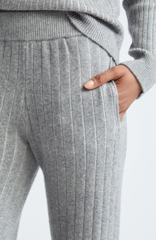Eleventy Virgin Wool & Cashmere Rib Sweater Joggers In Grey