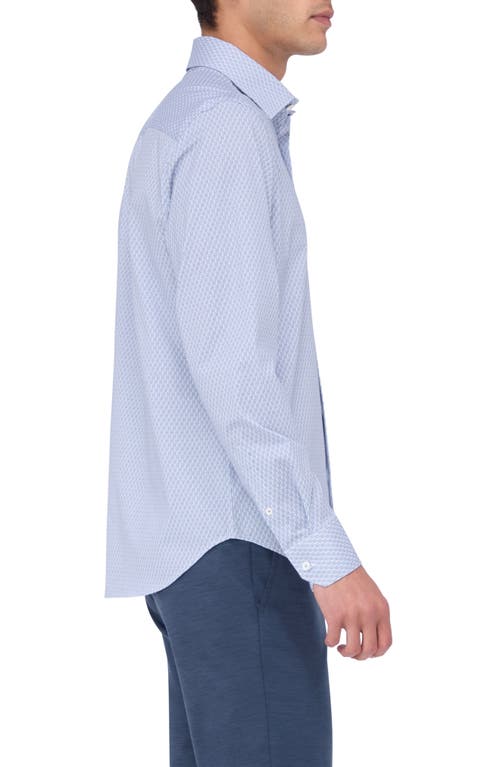 Bugatchi James Ooohcotton® Beehive Print Button-up Shirt In Lilac