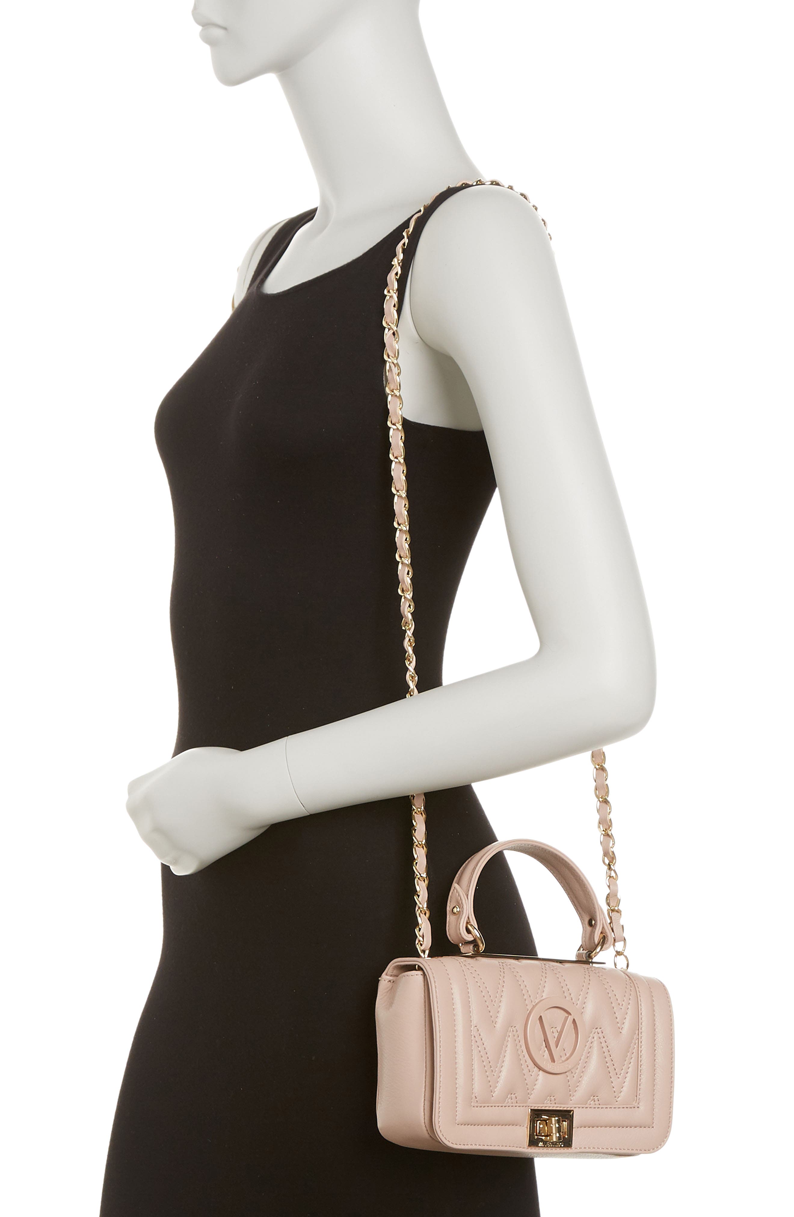 Valentino By Mario Valentino Beatriz Quilted Chain Strap Crossbody Bag