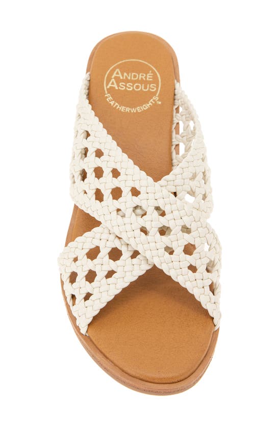 Shop Andre Assous André Assous Bryana Wedge Sandal In Ivory