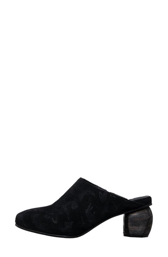 Antelope Peni Mule In Black Suede