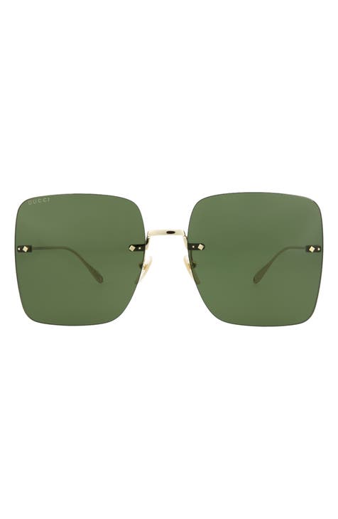 62mm Oversize Square Sunglasses