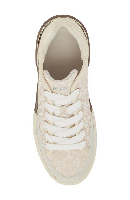 Shop Dkny Bradley Platform Sneaker In Hemp/white