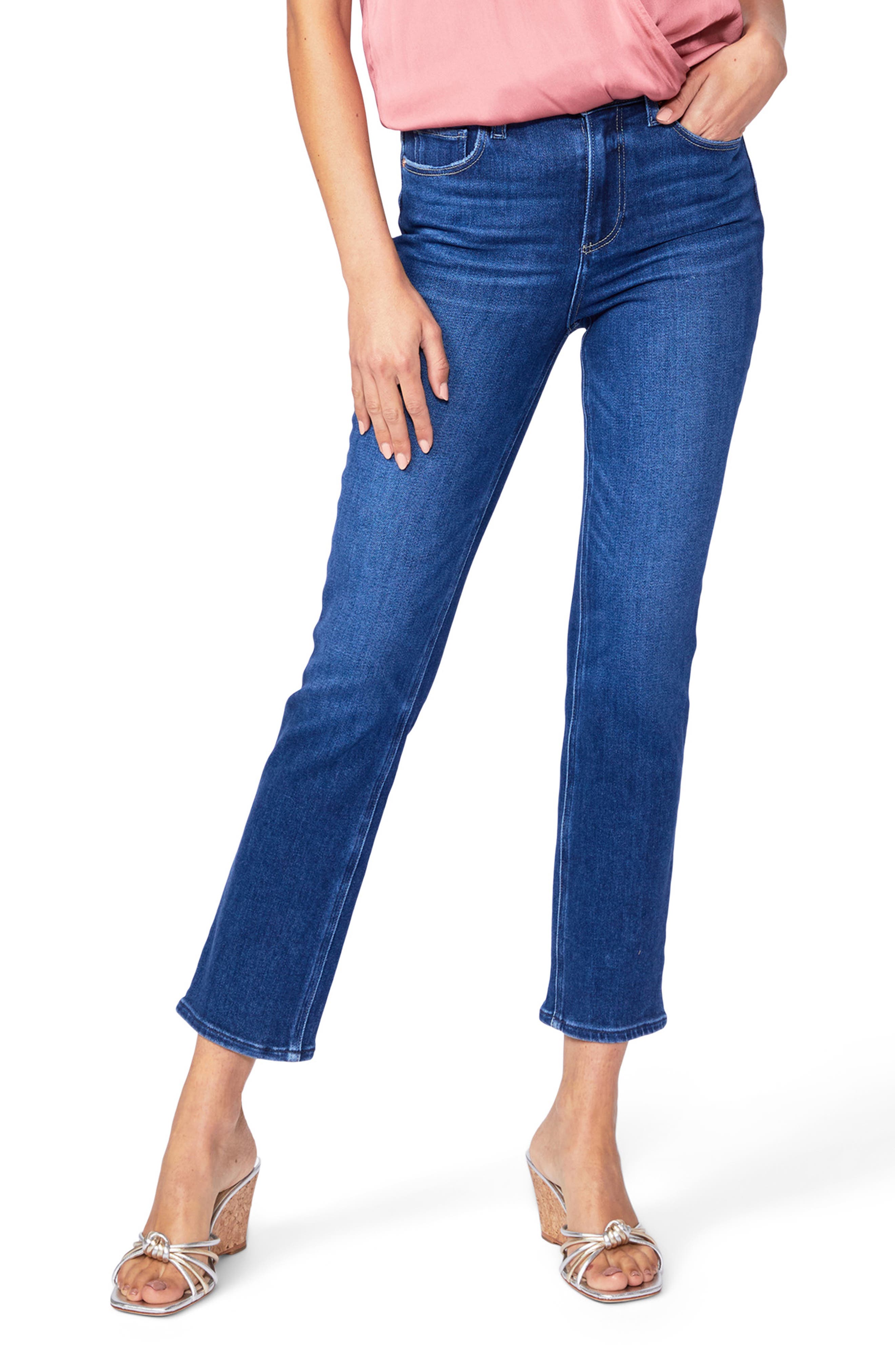 PAIGE Cindy High Waist Crop Straight 