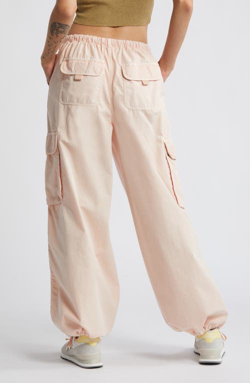 Shop Bp. Parachute Cotton Cargo Pants In Pink Sepia