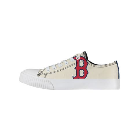 Buffalo Bills FOCO Women's Low Top Canvas Shoes - Cream