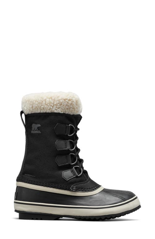 Shop Sorel Winter Carnival Waterproof Boot In Black/stone