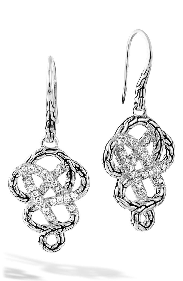 John hardy classic chain drop earrings Clearance