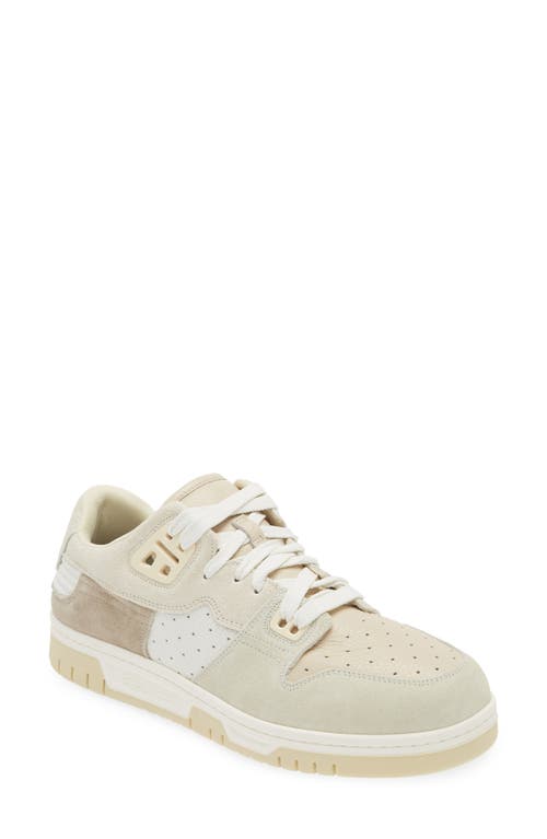 Low Top Sneaker in White/Off White