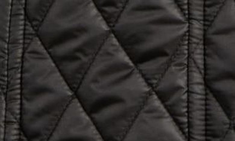 Shop London Fog Quilted Water Resistant Jacket In Black