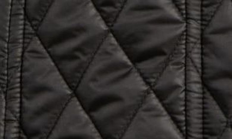 London Fog Quilted Water Resistant Jacket In Black