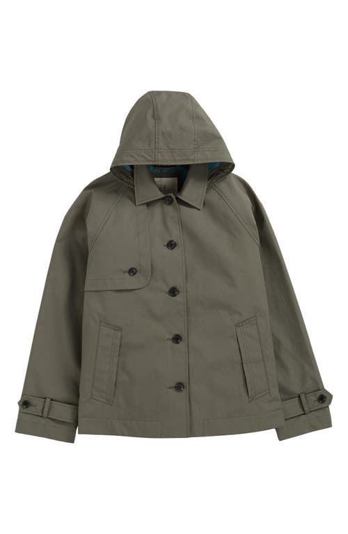 Shop Seasalt Cornwall Neap Tide Waterproof Organic Cotton Jacket With Removable Hood In Light Nori Green