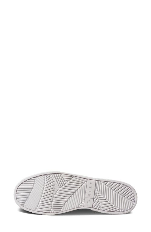 Reef Lay Day Seas Sneaker In White Leather