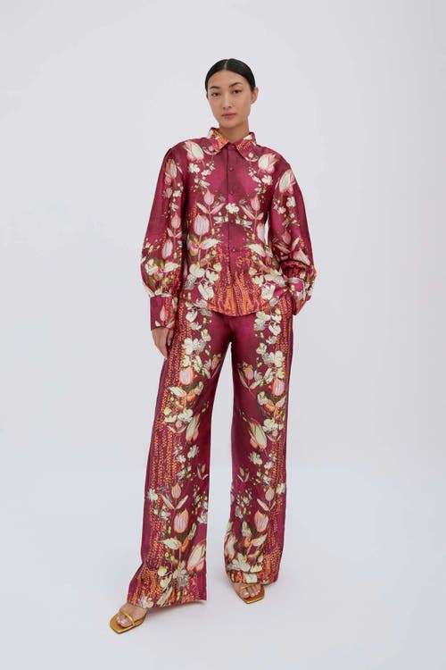 Raishma Lauren Burgundy Shirt In Burgundy